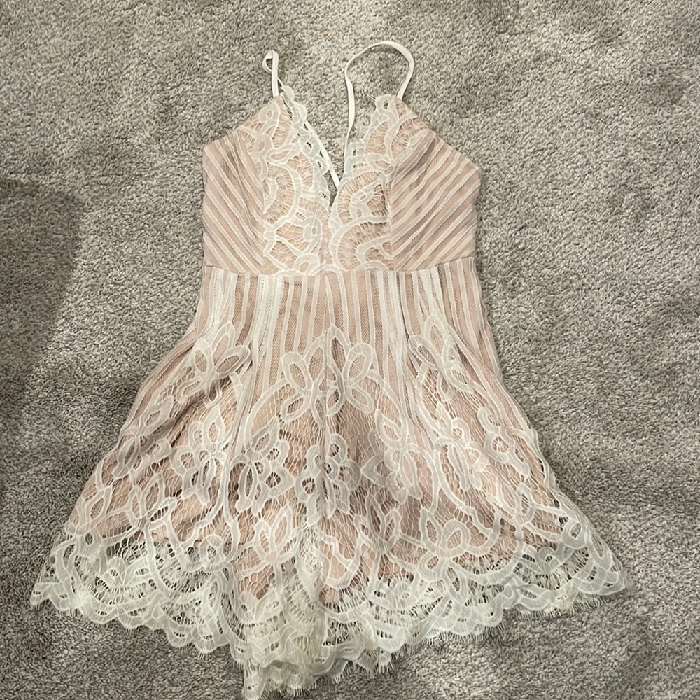 White Lace Romper